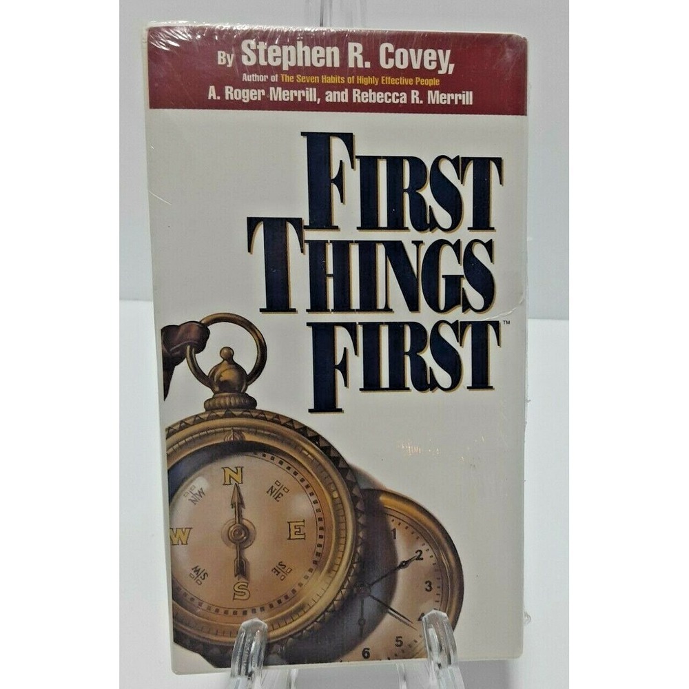 First Things First by Stephen R. Covey, Merrill 1994 Audio Tape Cassette-Sealed!